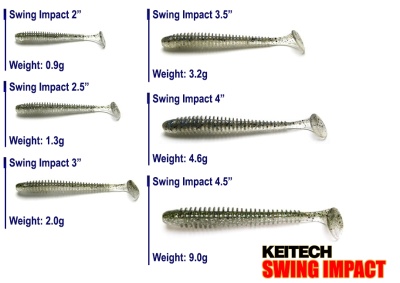 Виброхвост Keitech Swing Impact 4" EA#11