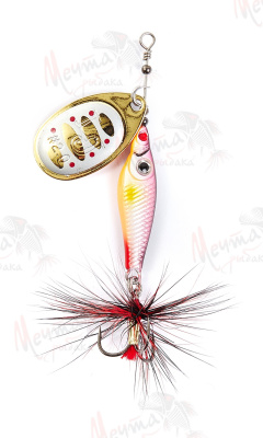 ТЕЙЛ-СПИННЕР "UF STUDIO" BULLET 15g #REDHEAD