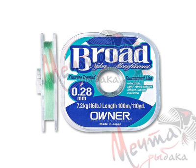 Леска "OWNER" Broad 25 м #0.18